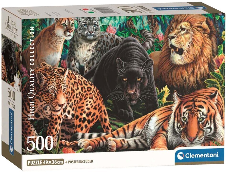 Clementoni Puzzle 500 Divoké šelmy