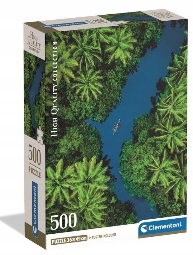 Clementoni Puzzle 500 Tropický pohľad zhora