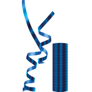 Serpentína modrá 4m