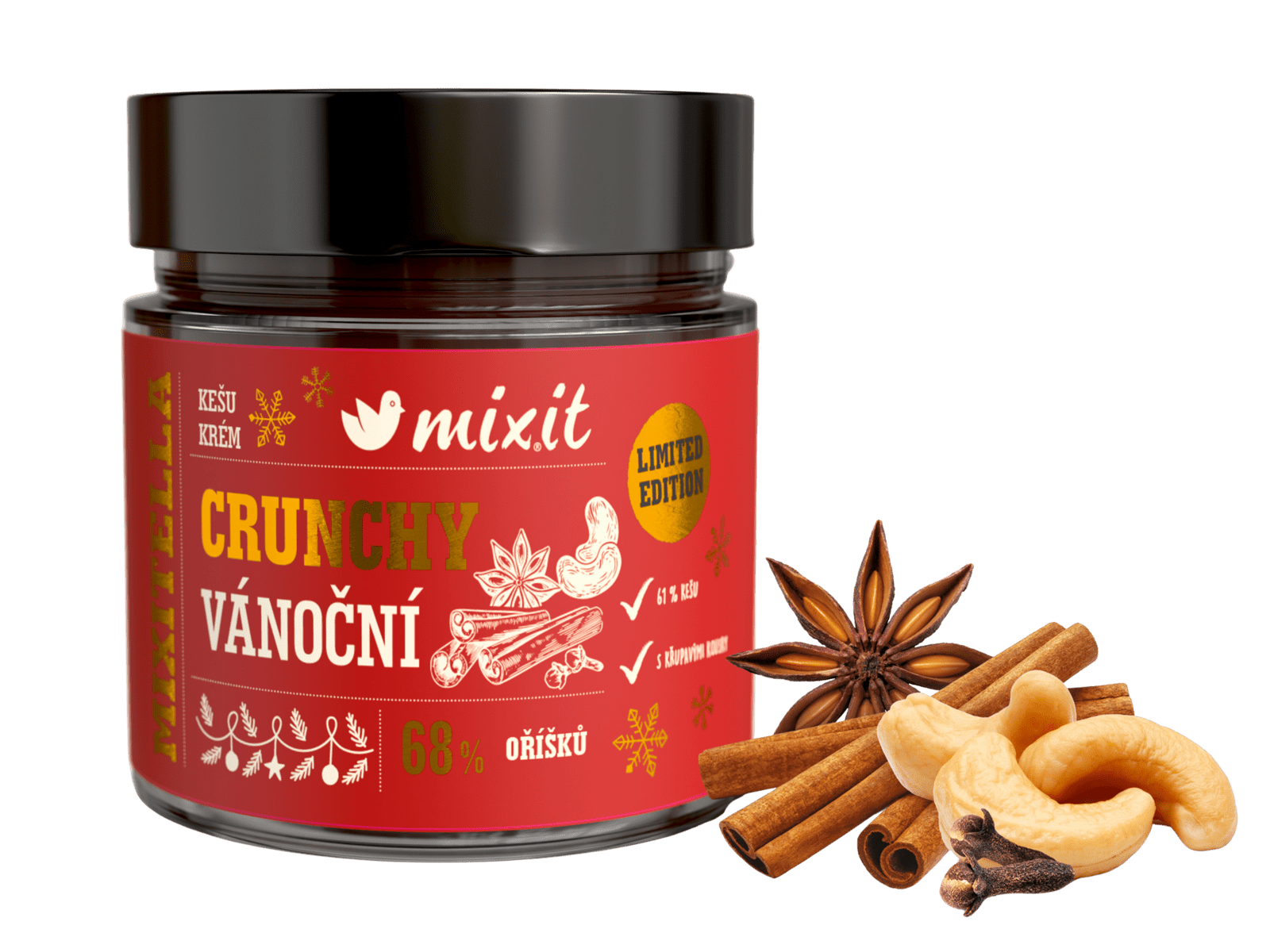 MIXIT Mixitella Crunchy Premium – Vianočné 220 g