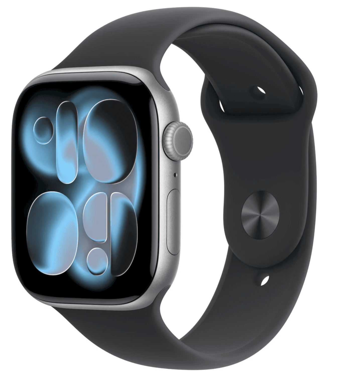 APPLE Watch 11 GPS + Cellular 46mm Vesmírne šedý hliník s čiernym športovým remienkom- M/L