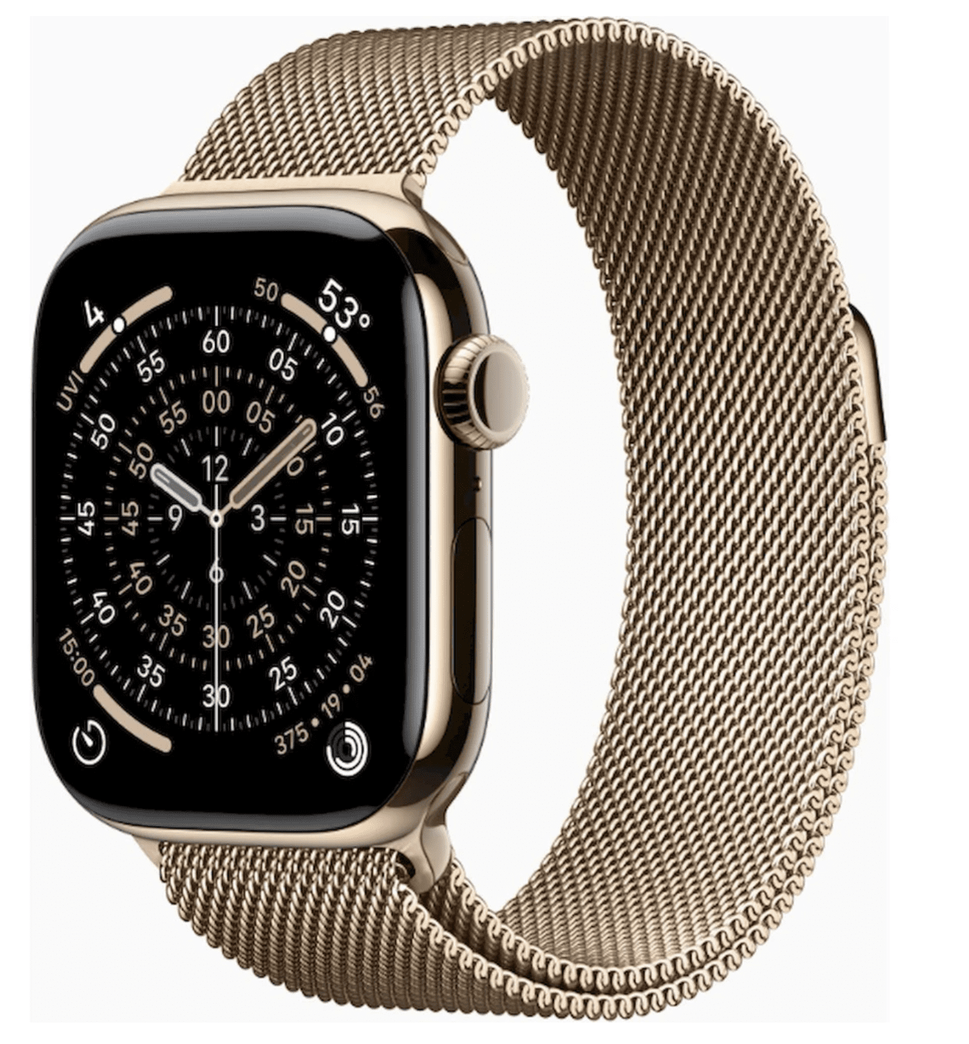 APPLE Watch 11 GPS + Cellular 42mm zlatý titán - zlatý milánsky ťah