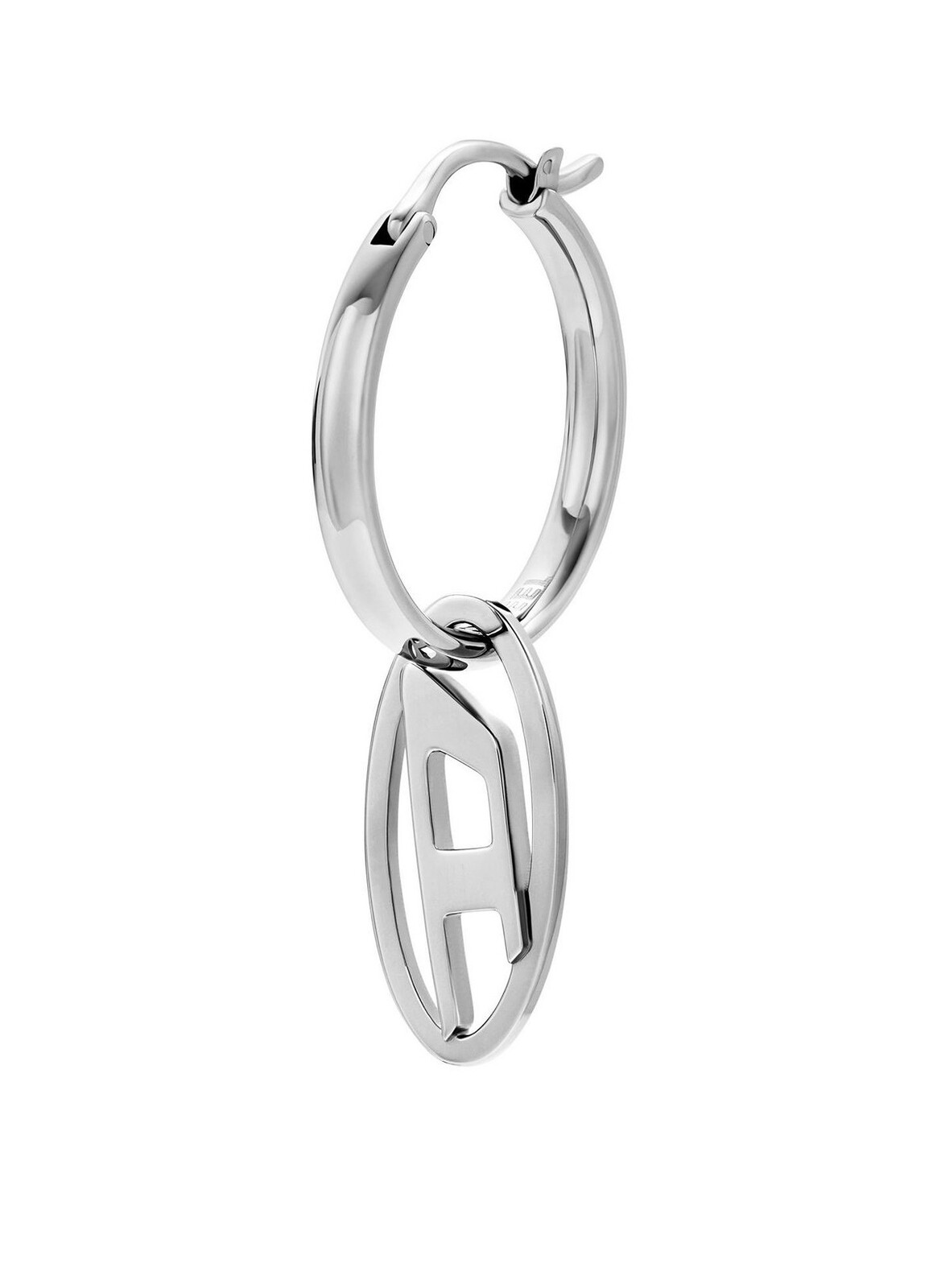 Diesel Single kruhové náušnice 2v1 D Logo DX1601040