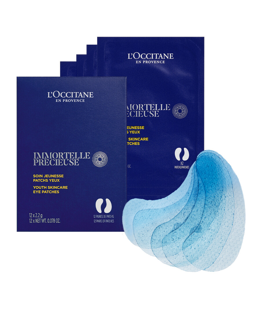 L'Occitane en Provence Súprava masiek na oči Immortelle Precieuse (Eye Patches) 12 x 2,2 g