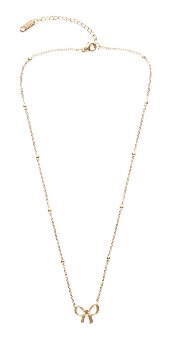 Emily Westwood Dámsky pozlátený náhrdelník Mašle EWN250261G