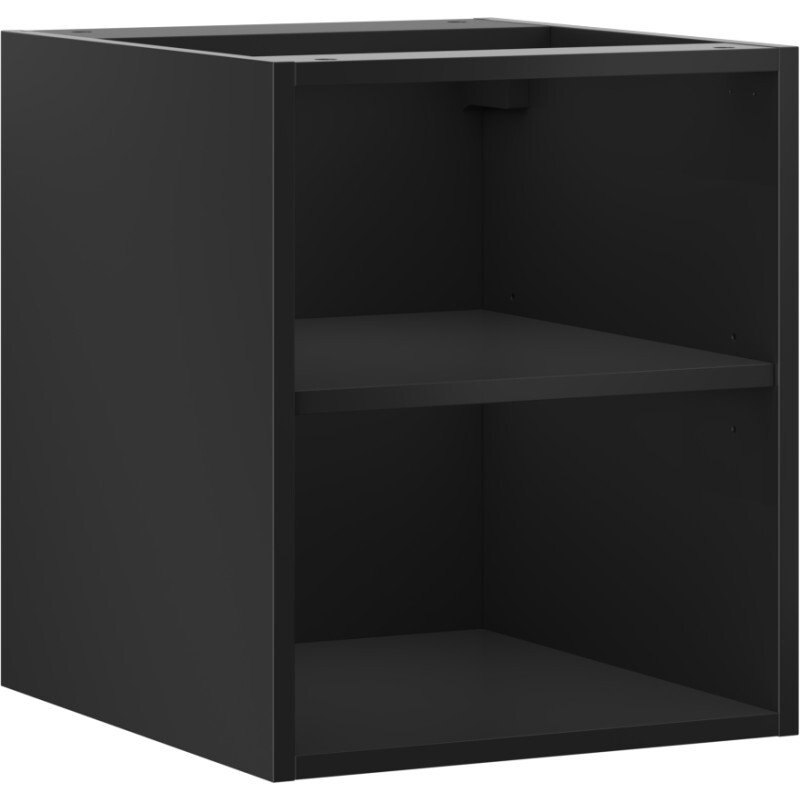 MEXEN - Box-A otvorená skrinka s policou 40, čierna mat 91AX2-0400-470-0-71