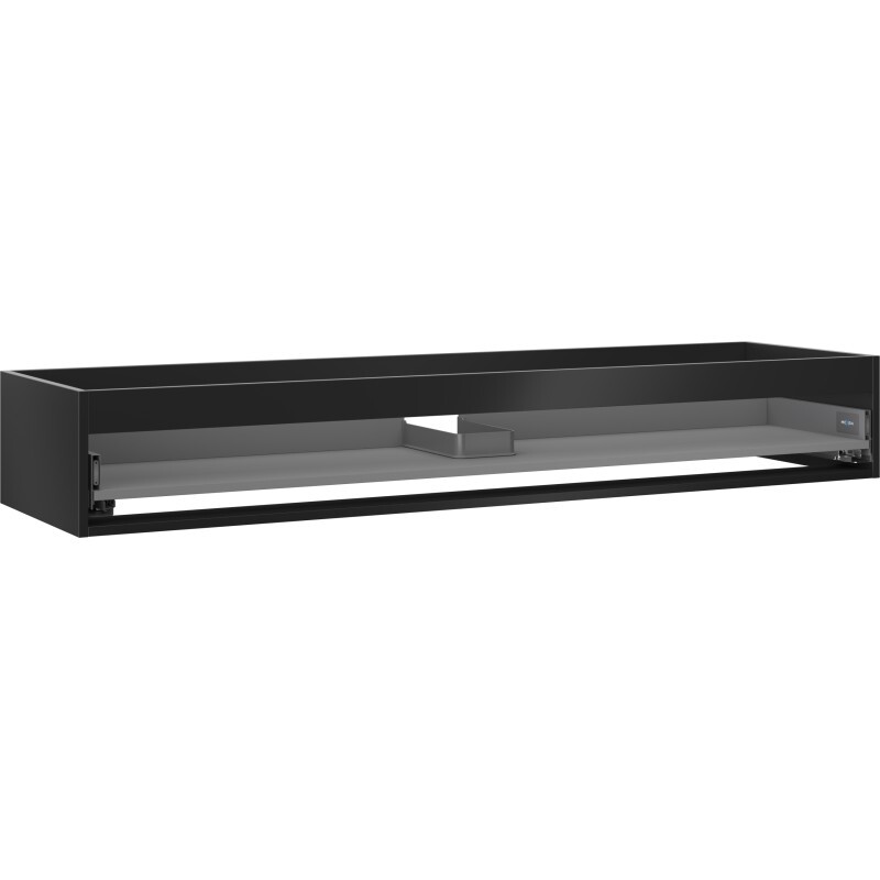 MEXEN - Box-A skrinka pre umývadlo 160, 1 šuplík, čierna mat 91AX0-1600-235-1-71