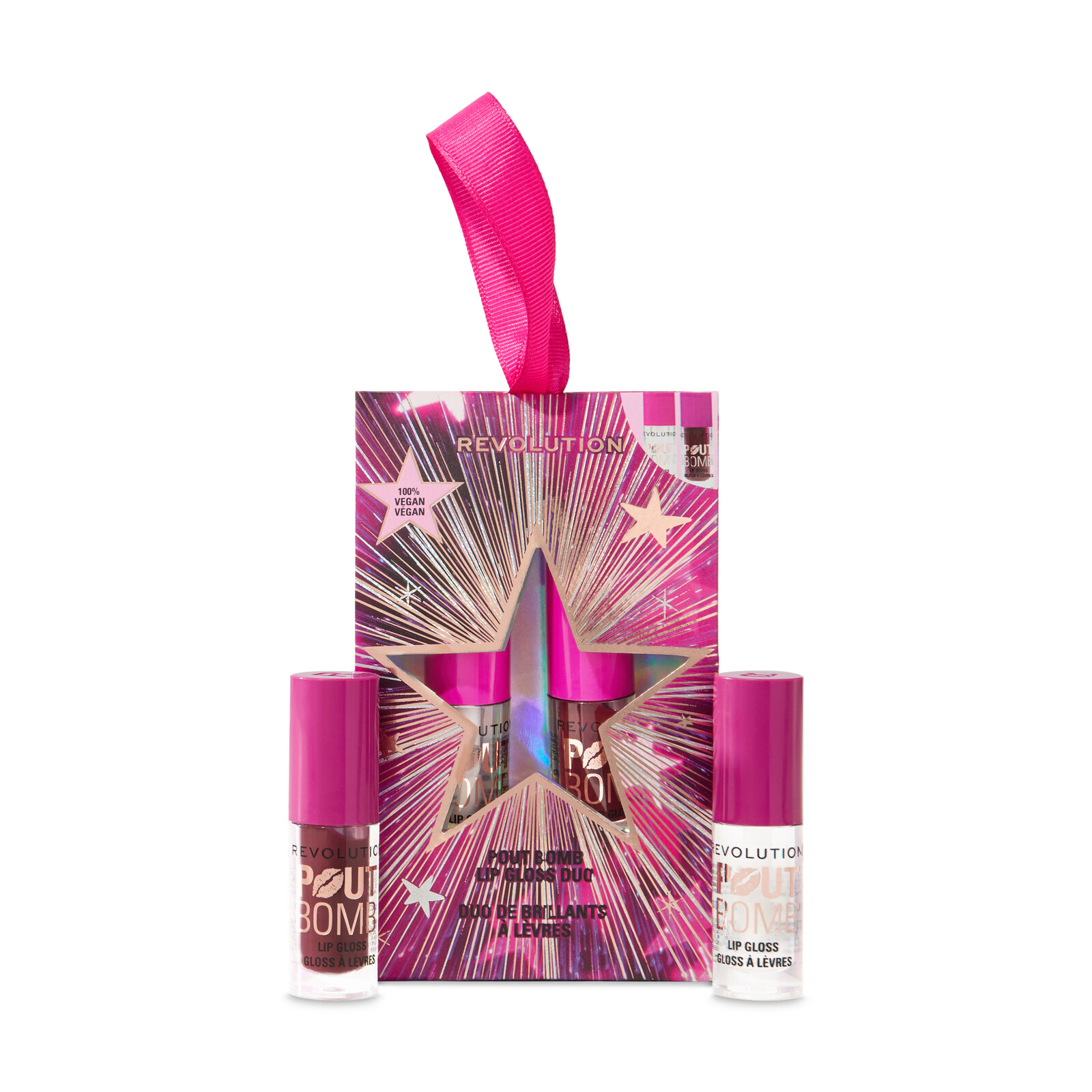 Revolution Darčeková sada Pout Bomb Plumping Mini Lip Gloss Set Mauve