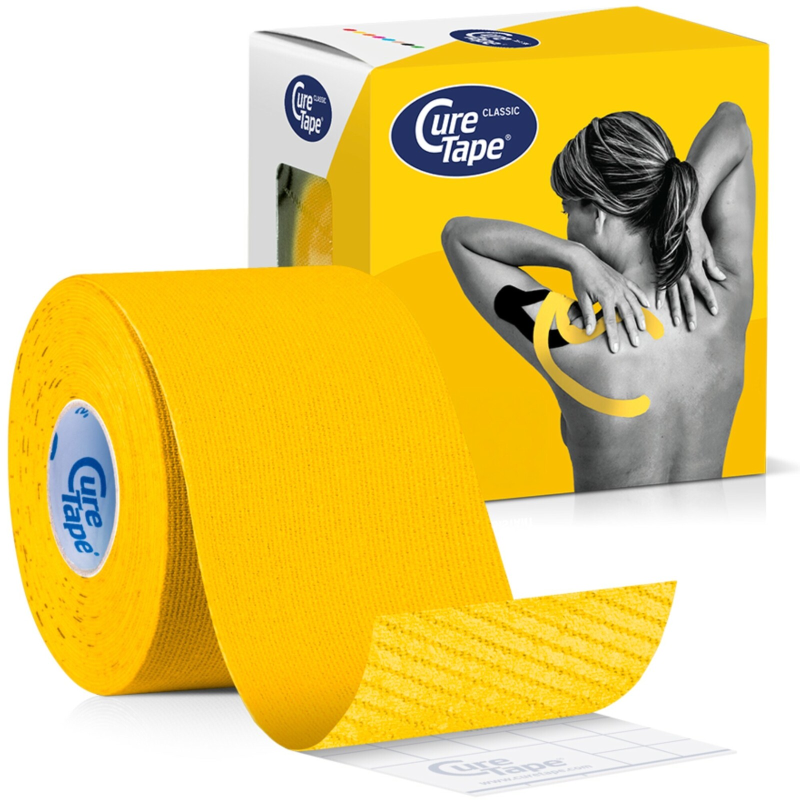 CureTape Kineziologický tejp Classic Yellow 5 cm x 5 m