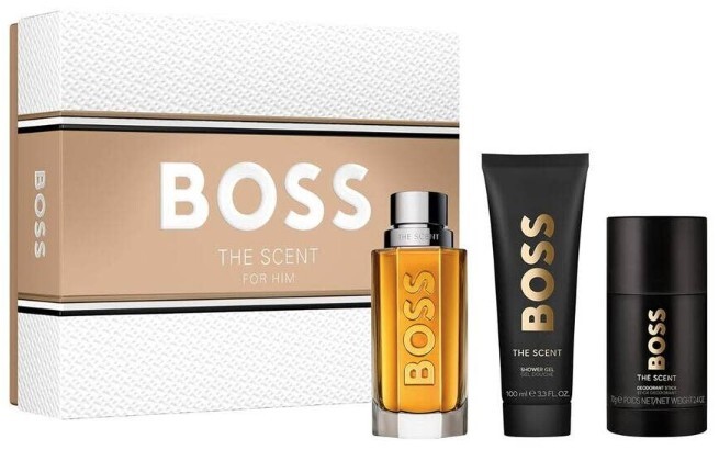 Hugo Boss Boss The Scent - EDT 100 ml + tuhý dezodorant 75 ml + sprchový gél 100 ml