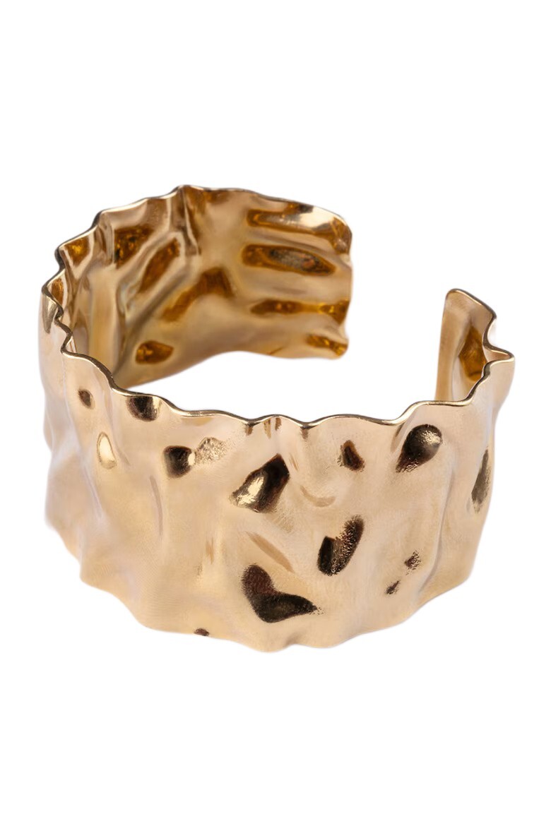 Marc Malone Masívny otvorený náramok Gleam Gold MCB250337G