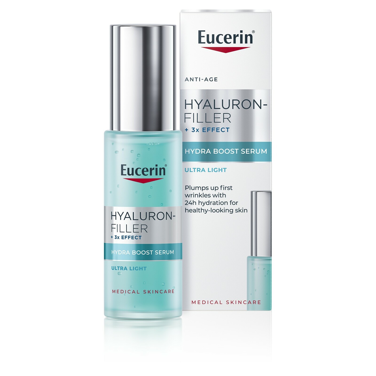 Eucerin Hydratačné sérum na tvár Hyaluron-Filler+3x Effect (Hydra Boost Serum) 30 ml