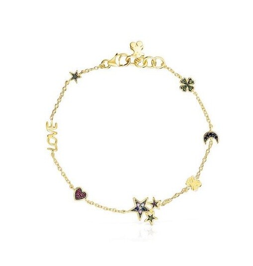 Tous Dámsky pozlátený náramok so symbolmi Teddy Bear 1003417000