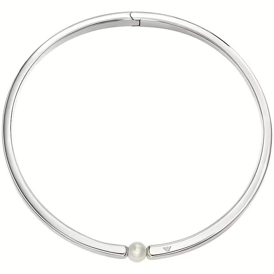 Emporio Armani Luxusný pevný náhrdelník s perličkou EGS3255040