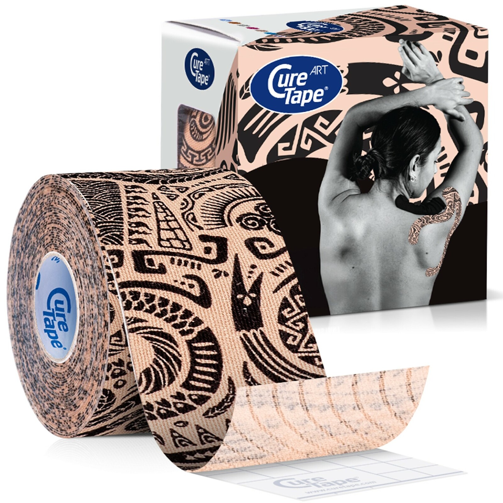 CureTape Kineziologický tejp Art Tattoo 5 cm x 5 m
