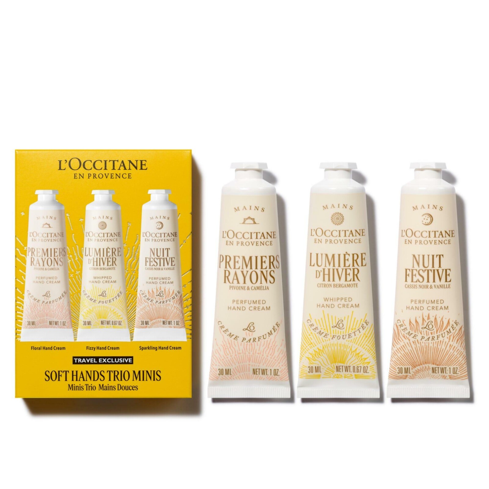 L'Occitane en Provence Darčeková súprava Soft Hands Trio Minis