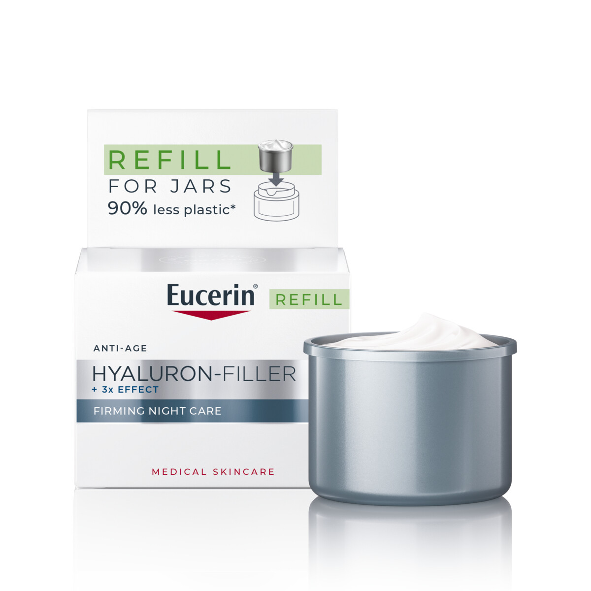 Eucerin Náhradná náplň pre spevňujúci nočný krém Hyaluron-Filler+3x Effect (Firming Night Care Refill) 50 ml