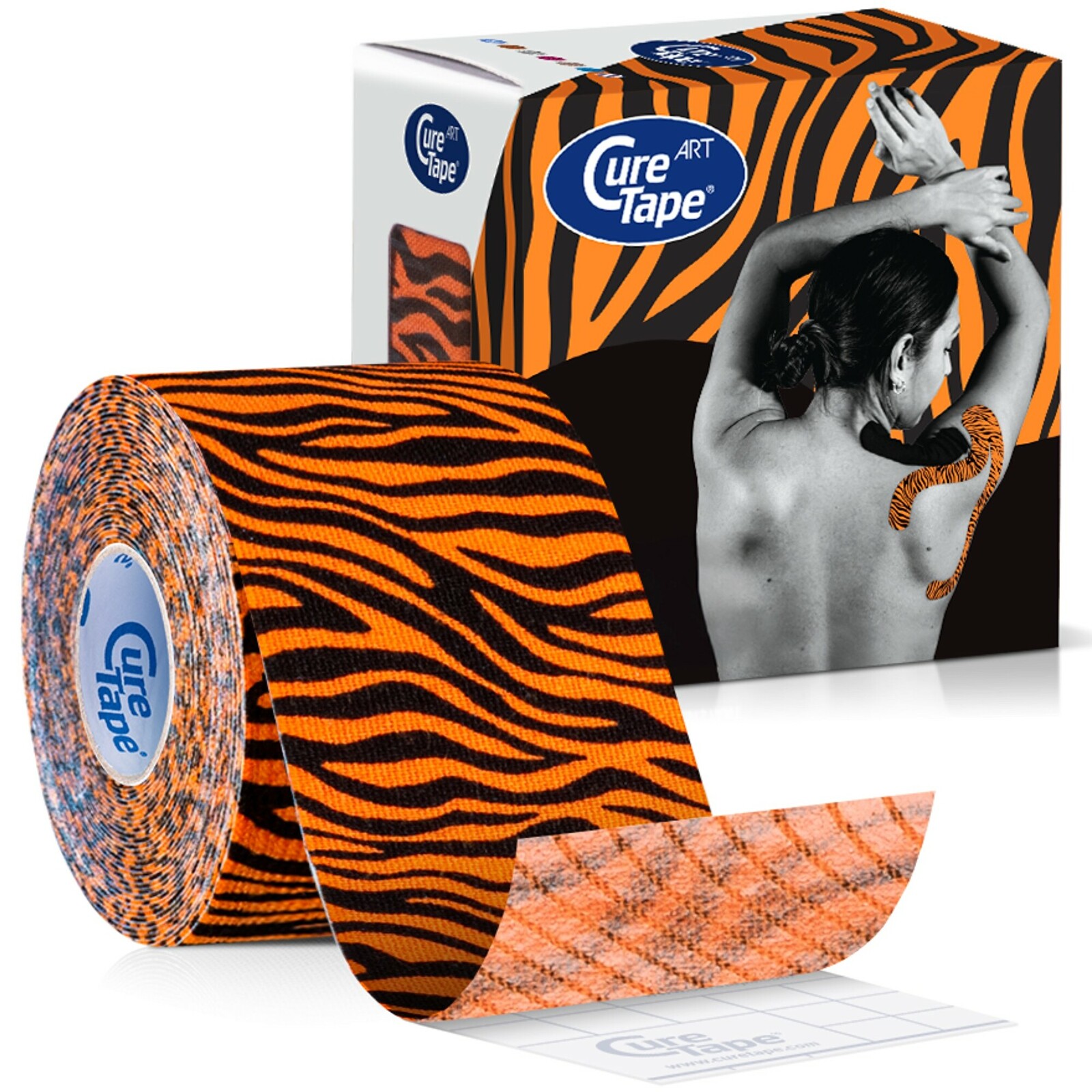 CureTape Kineziologický tejp Art Tiger 5 cm x 5 m