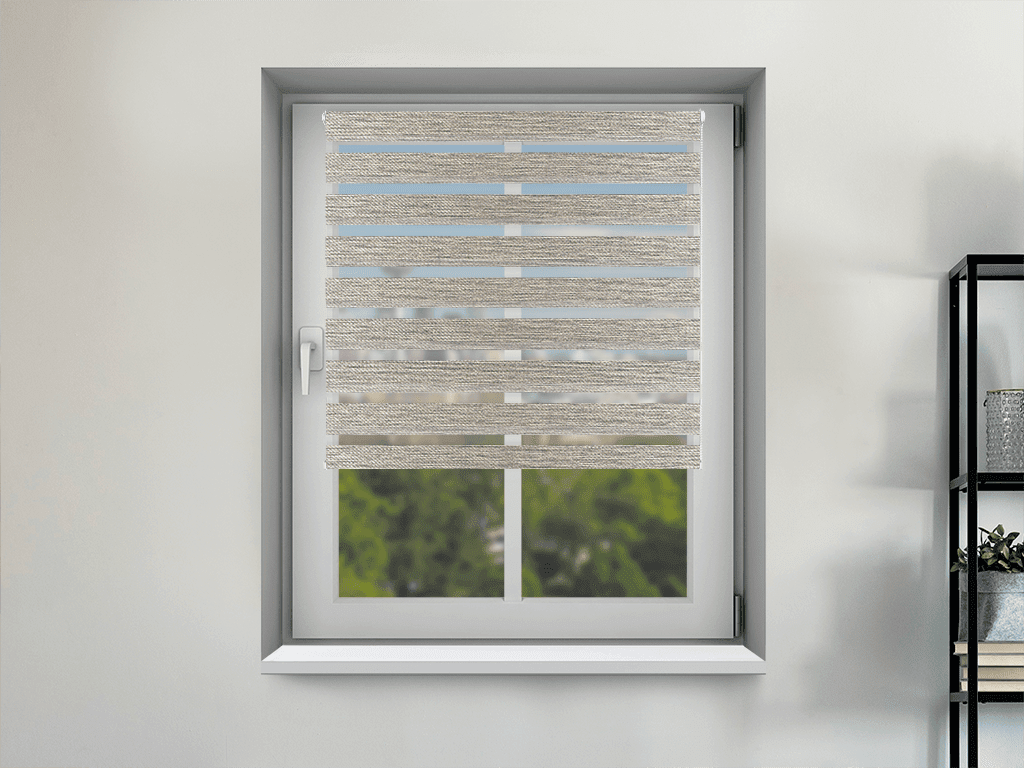 FEXI Roleta Deň a noc, Blackout II., Mäta, E 081 Šírka rolety: 30 cm, Výška rolety: 150 cm, Strana a barva mechanismu: Ľavá - Biela