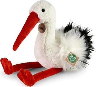 RAPPA Plyšový pták čáp 39 cm, Eco-Friendly