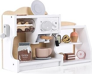 eliNeli Velký dřevěný kávovar a obchod 2v1