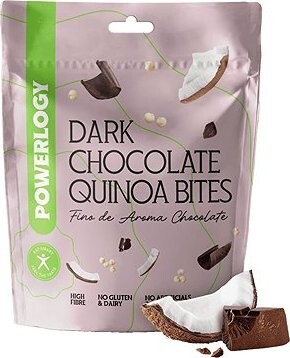 Powerlogy Dark Chocolate Quinoa Bites 100 g