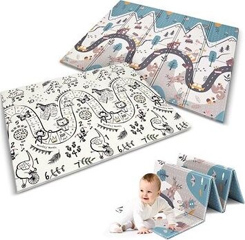 Nukido Skládací pěnová podložka 200×150×1 cm NK-34