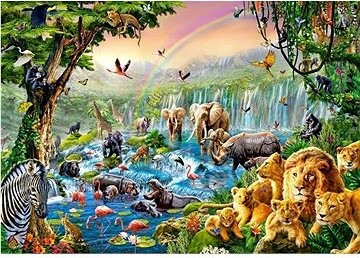 CASTORLAND Puzzle Rieka v džungli 500 dielikov