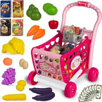 Ricokids Nákupní vozík - růžový