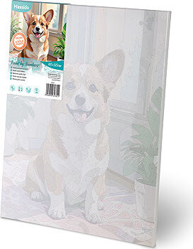 Massido Malba podle čísel 40 × 50 cm Corgi pes