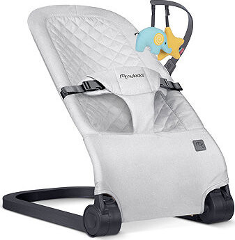 Nukido NK-52 houpací křeslo s hračkami, světle šedé