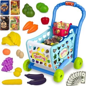 Ricokids Nákupní vozík - modrý