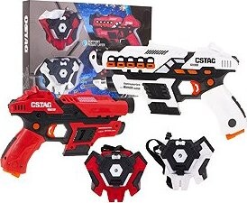 iMex Toys Sada laserové pistole + štít s funkcí kouře