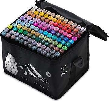 NUKIDO NK-913 na bázi alkoholu, v pouzdře s motivem medvědů, 120 barev