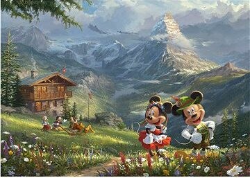 Schmidt Puzzle Mickey & Minnie v Alpách 1000 dielikov