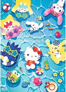 TREFL Puzzle Premium Plus Hello Kitty: Na letní vlně 1000 dílků