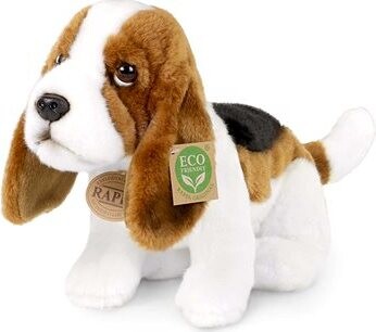 RAPPA Plyšový basset 32 cm, Eco-Friendly