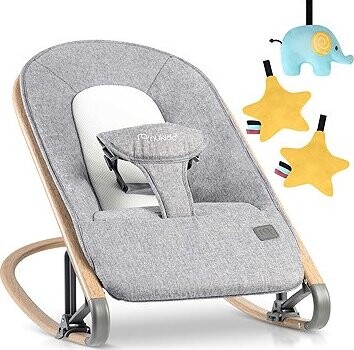 Nukido Houpací křeslo s hračkami, šedé