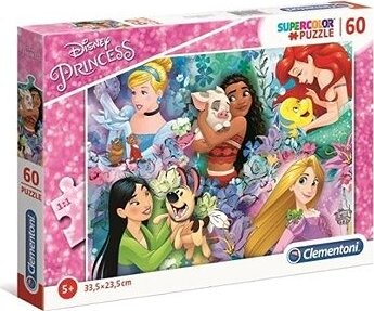 CLEMENTONI Puzzle Disney princezné 60 dielikov