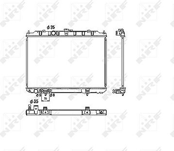 NRF Chladič, chladenie motora 53453