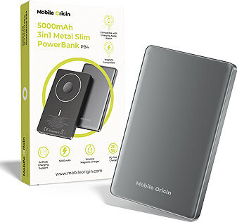 Mobile Origin 5000 mAh 3 in 1 Metal Slim PowerBank PB4