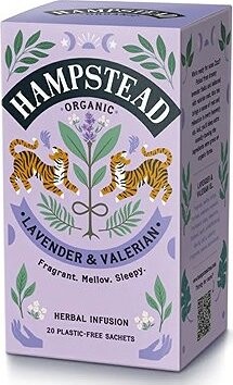 Hampstead Tea BIO bylinný čaj s levanduľou a valeriánou 20 ks