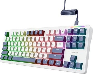 Trust GXT872 XYRA TKL Mechanical Swappable Padded Gaming Keyboard – US