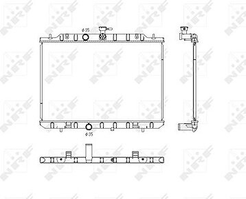 NRF Chladič, chladenie motora 53761
