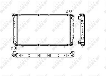 NRF Chladič, chladenie motora 506671