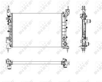 NRF Chladič, chladenie motora 54504
