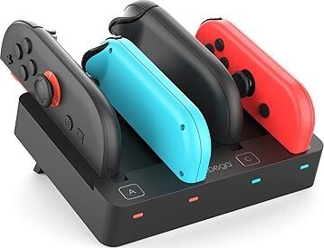 iPega SW2081 Nabíjacia Stanica pre JoyCon Ovládače Nintendo Switch 2 Black