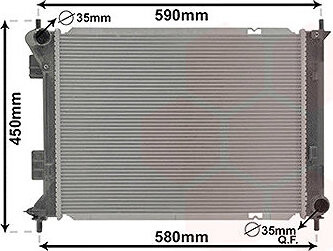 VAN WEZEL chladič, chladenie motora 82012710