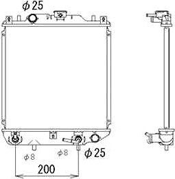 NRF Chladič motora 53577