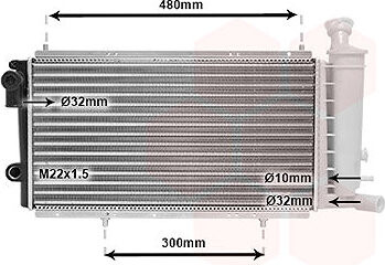 VAN WEZEL chladič, chladenie motora 09002034
